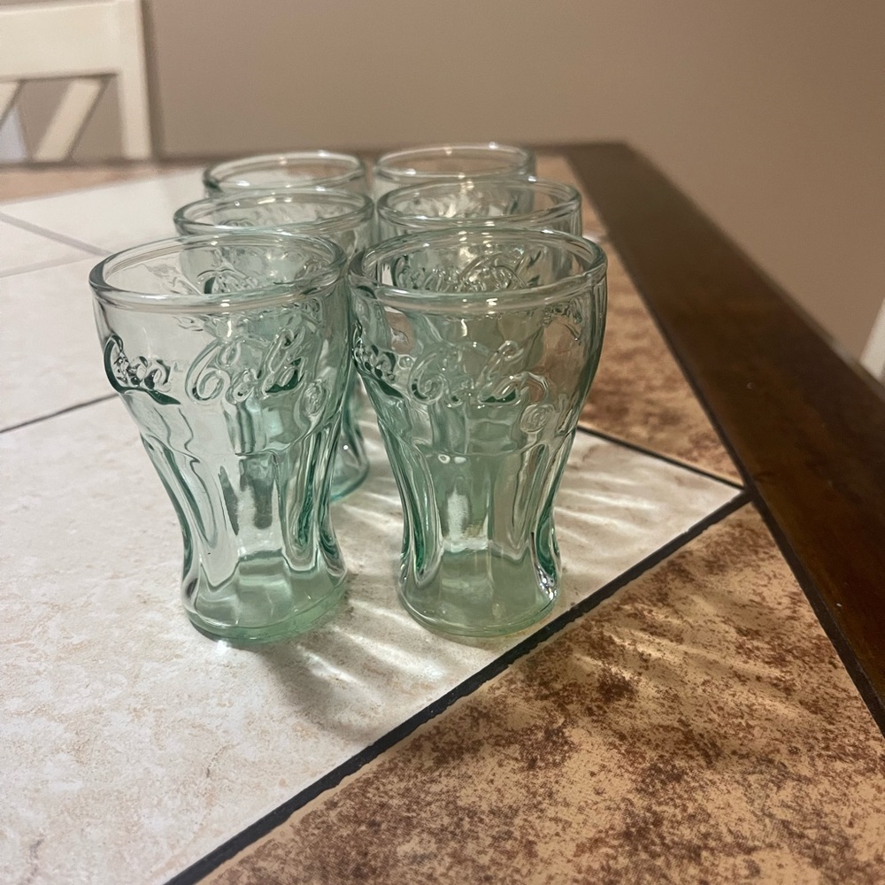 Collectible Coca Cola glasses 2.5 oz